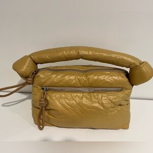 NWOT Dries Van Noten Gold Puff Shoulder Bag